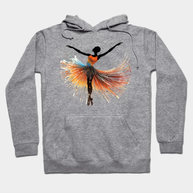 Ballet Dot Art Hoodie by Maestro Mainframe